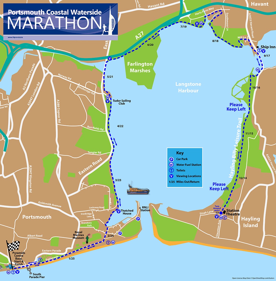 Race Report: Portsmouth Coastal Waterside Marathon